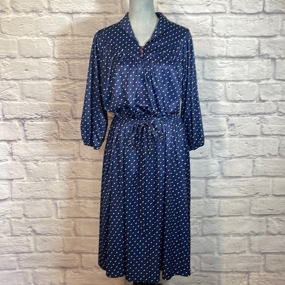 Vintage 60’s Squire Dress with polka dots - Picture 1 of 11